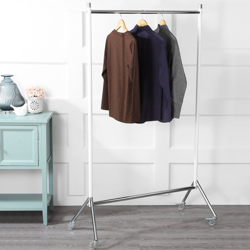 Latitude Run 37.8" W Pegues SingleBar Garment Rack & Reviews Wayfair